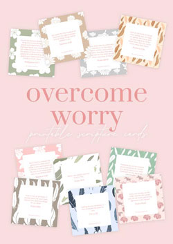 Free Printable Scripture Cards for Christian Women | Overcome Worry with  Truth