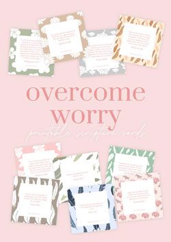 Free Printable Scripture Cards for Christian Women | Overcome Worry with Truth